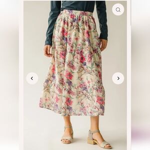 Polagram Floral Tier Skirt M
